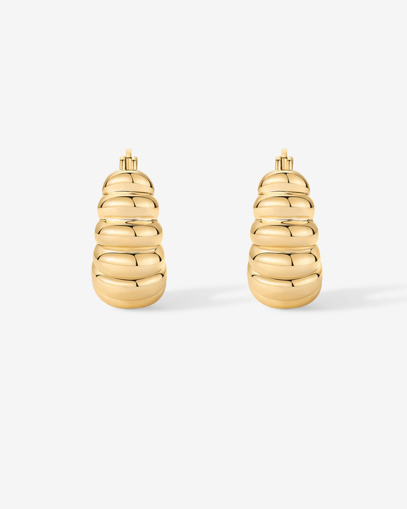 Chunky Ribbed Retro Hoops   