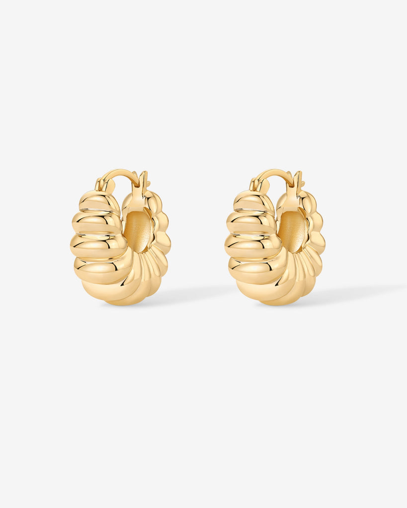 Chunky Ribbed Retro Hoops   