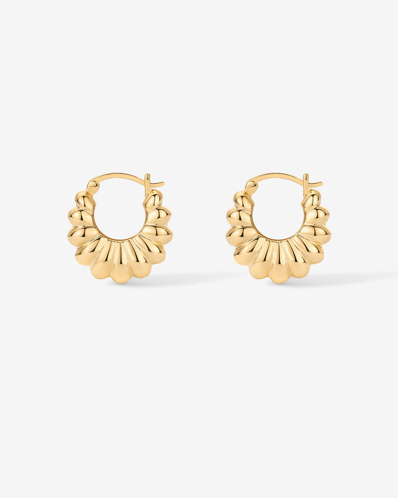 Chunky Ribbed Retro Hoops   