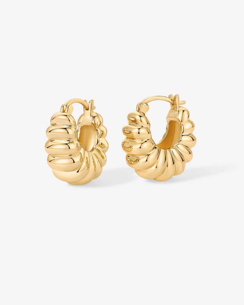 Chunky Ribbed Retro Hoops   