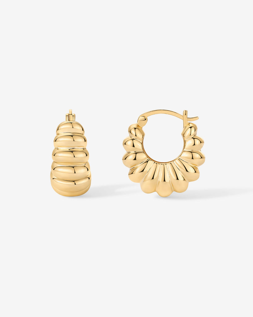 Chunky Ribbed Retro Hoops   