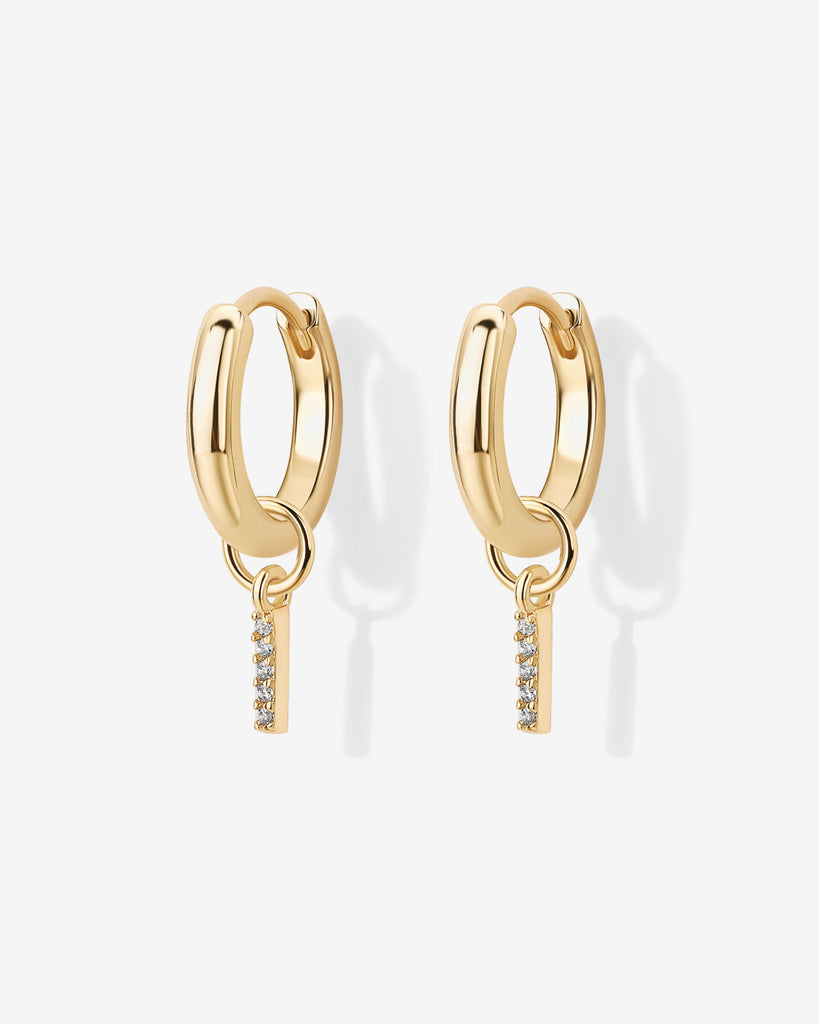 Mix and Match Huggie and Pearl Charm Set #Variant_Yellow Gold  