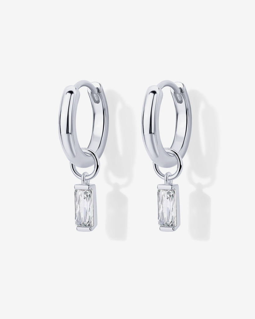Mix and Match Huggie and Pearl Charm Set #Variant_White Gold  