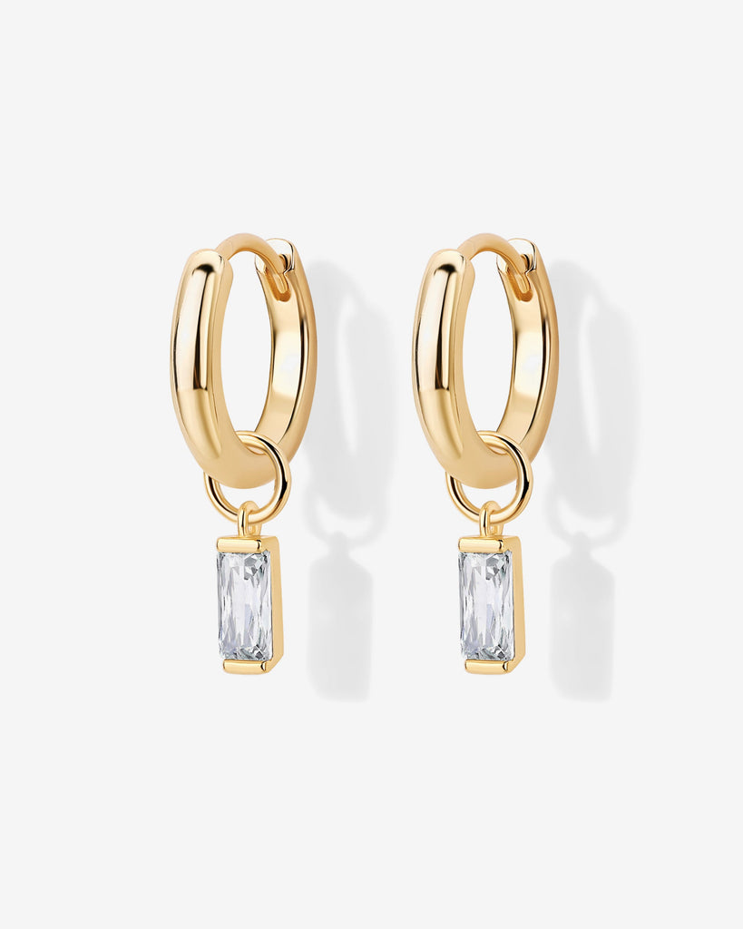 Mix and Match Huggie and Pearl Charm Set #Variant_Yellow Gold  