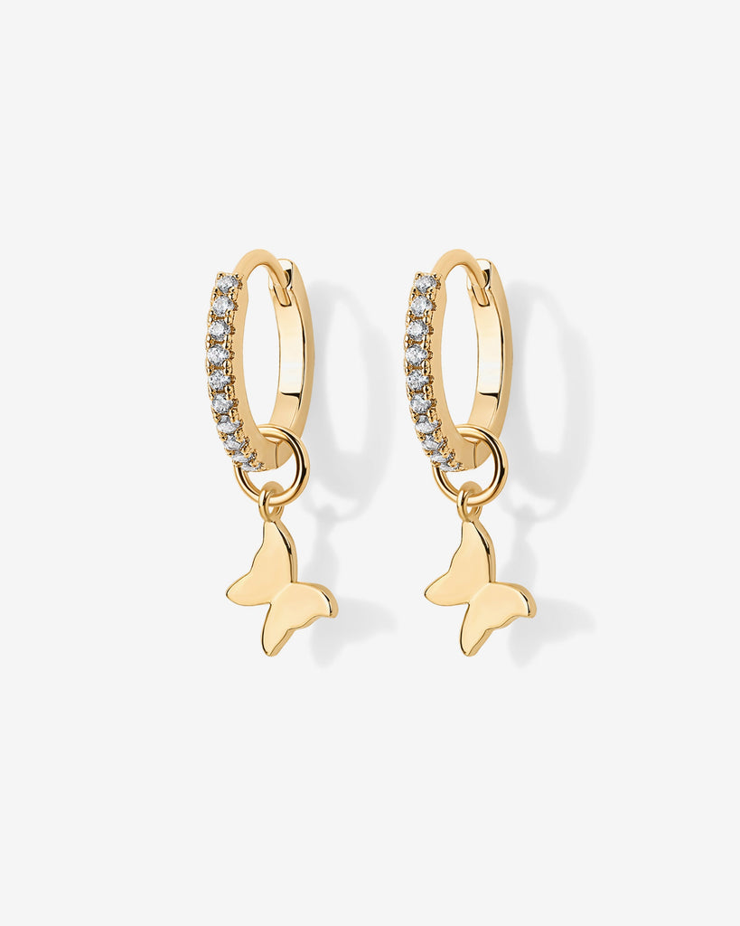 Mix and Match Huggie and Heart Charm Set #Variant_Yellow Gold  