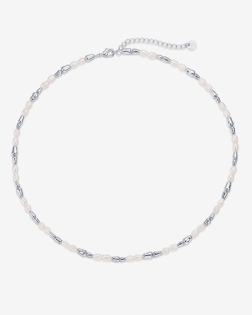 Bead and Freshwater Pearl Necklace   