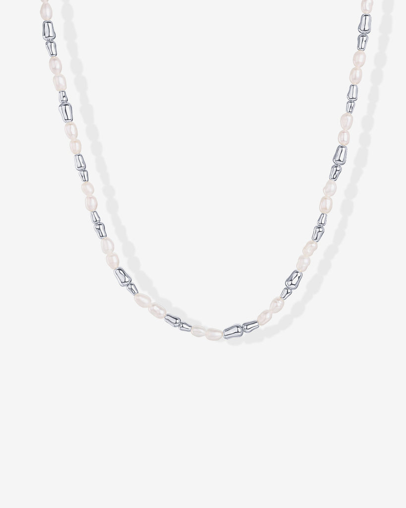 Bead and Freshwater Pearl Necklace   