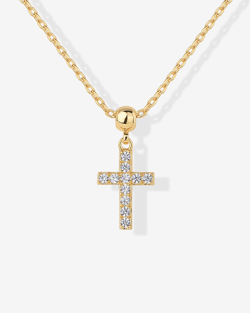 Cross Pendant Necklace #Variant_Yellow Gold / Cross  