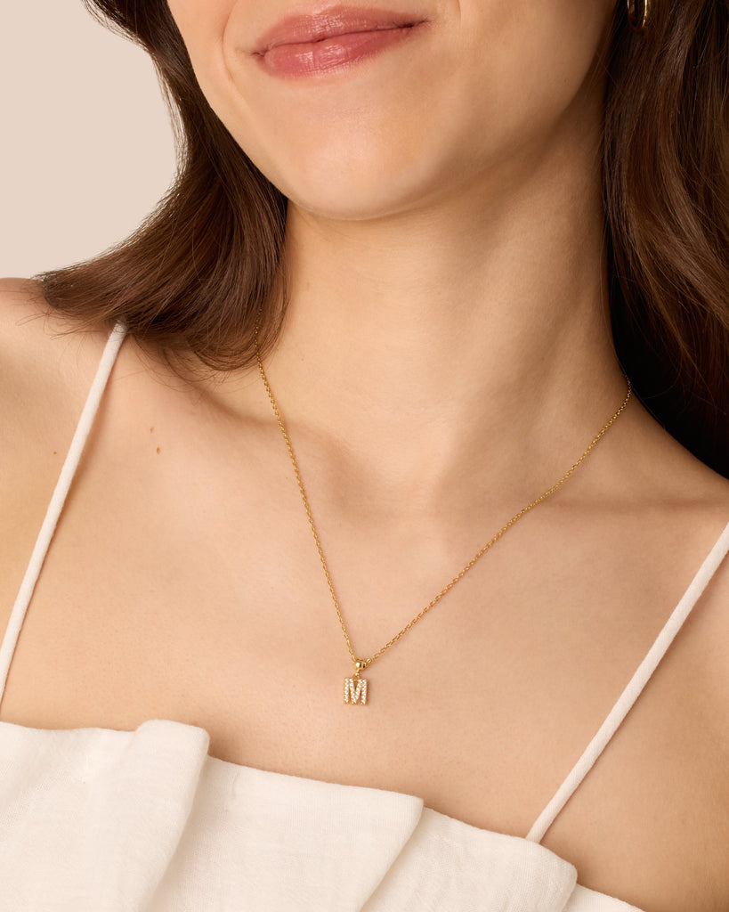 Initial Charm Necklace   