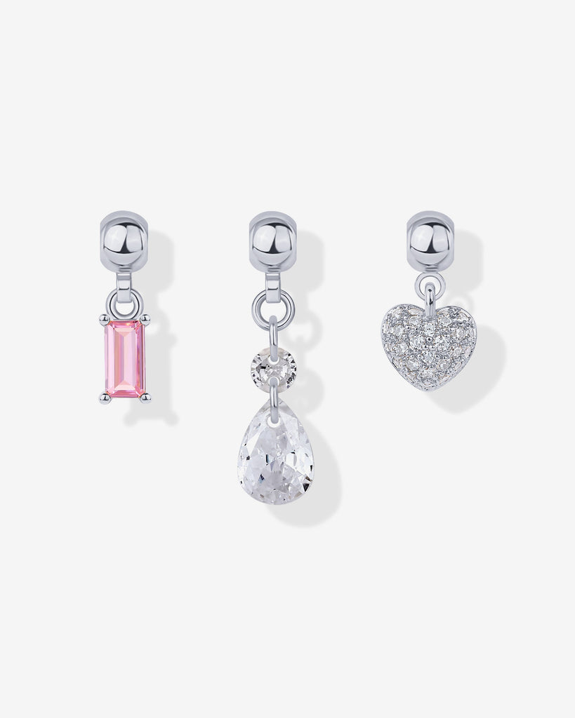 Whimsy Heart Charm Necklace #Variant_White Gold  