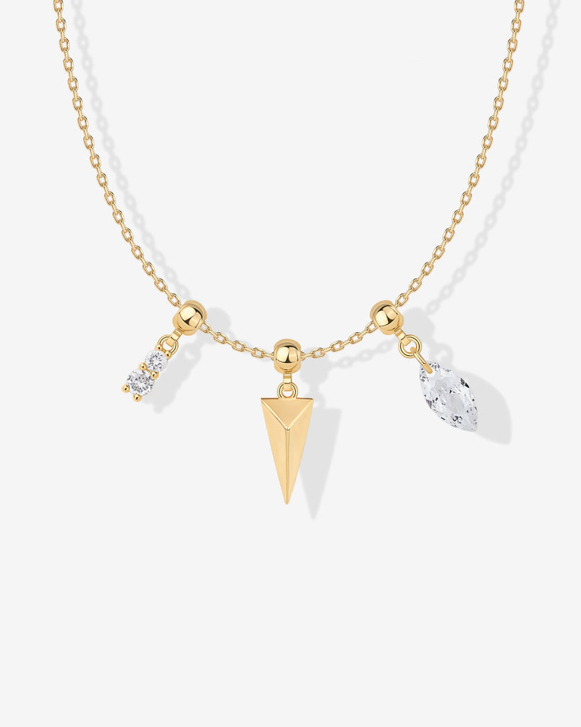 Whimsy Spike Charm Necklace #Variant_Yellow Gold / Whimsy Spike Charm  