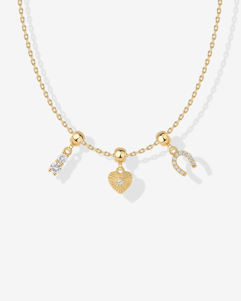 Whimsy Horseshoe Charm Necklace #Variant_Yellow Gold / Whimsy Horseshoe Charm  