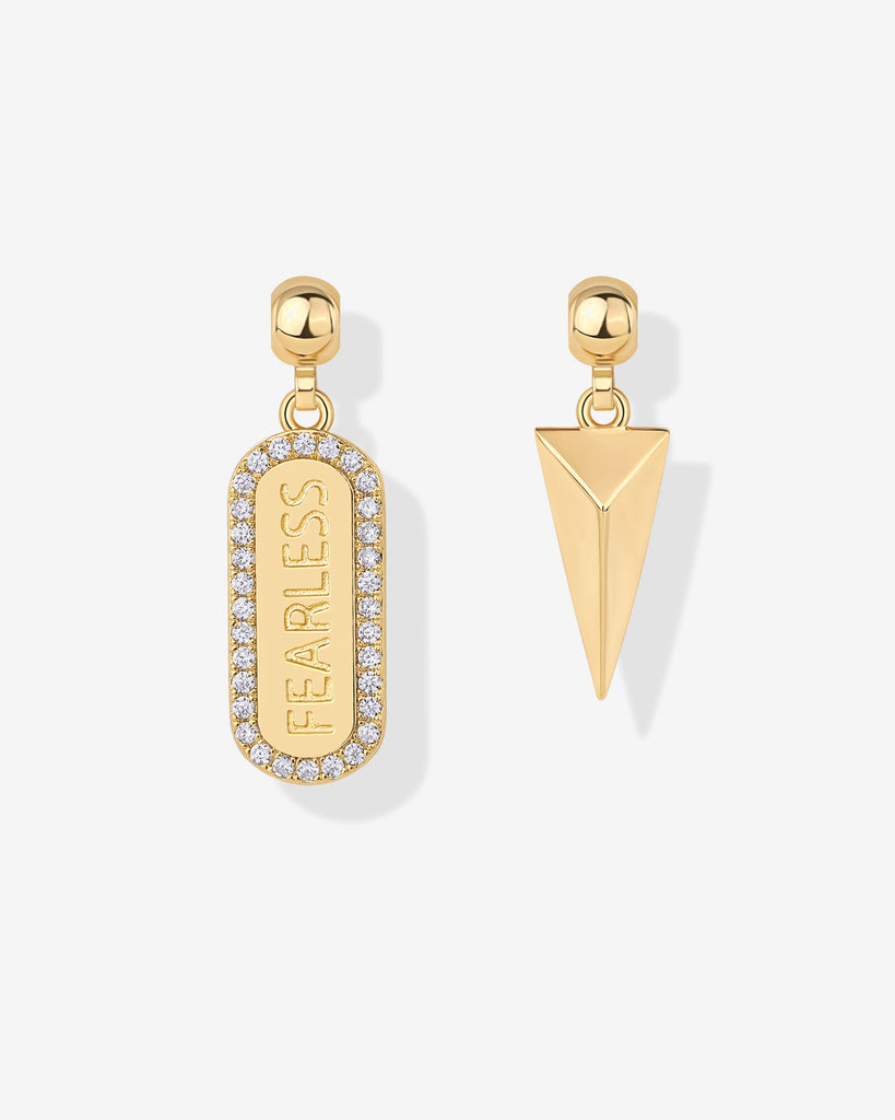 Fearless Mood Charm Necklace #Variant_Yellow Gold / Fearless Mood Charm  