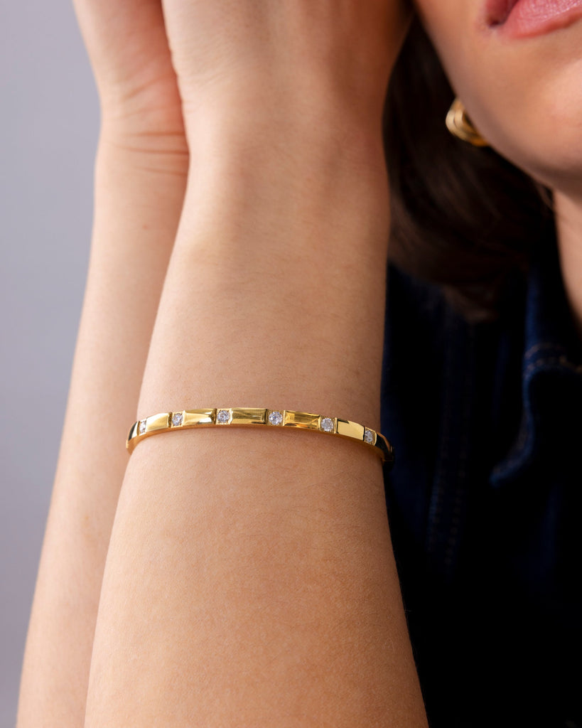 Skinny Love Bangle #Variant_White Gold / 6.5 Inches  