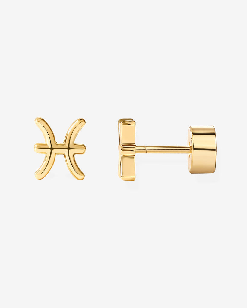 What's Your Sign Horoscope Earrings #Variant_Yellow Gold / Pisces  