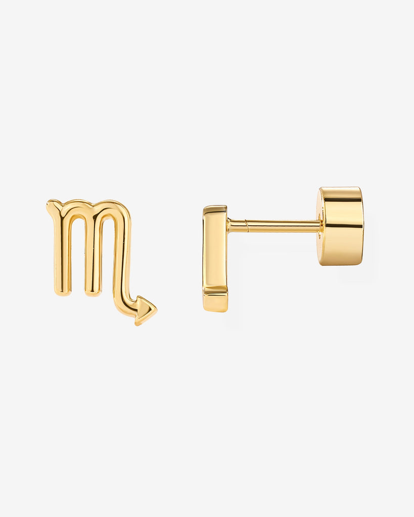 What's Your Sign Horoscope Earrings #Variant_Yellow Gold / Scorpio  