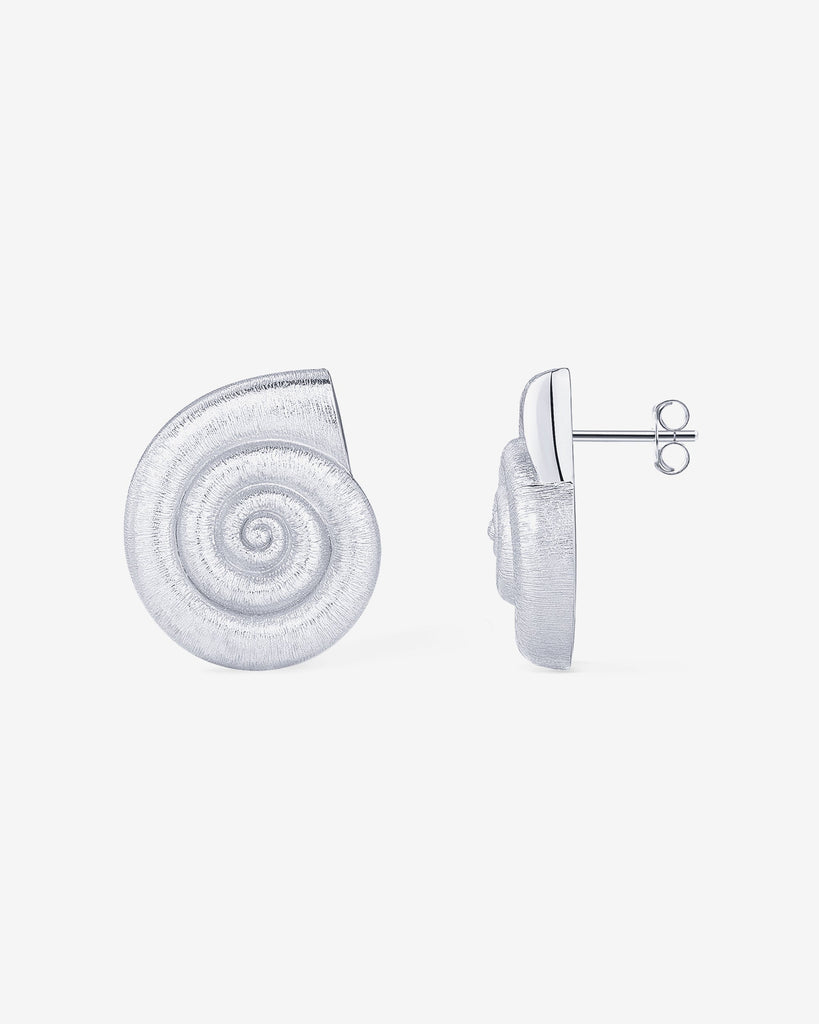 Conch Earrings #Variant_White Gold  
