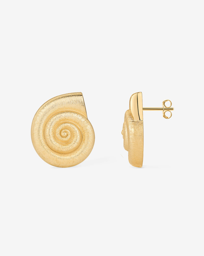 Conch Earrings #Variant_Yellow Gold  