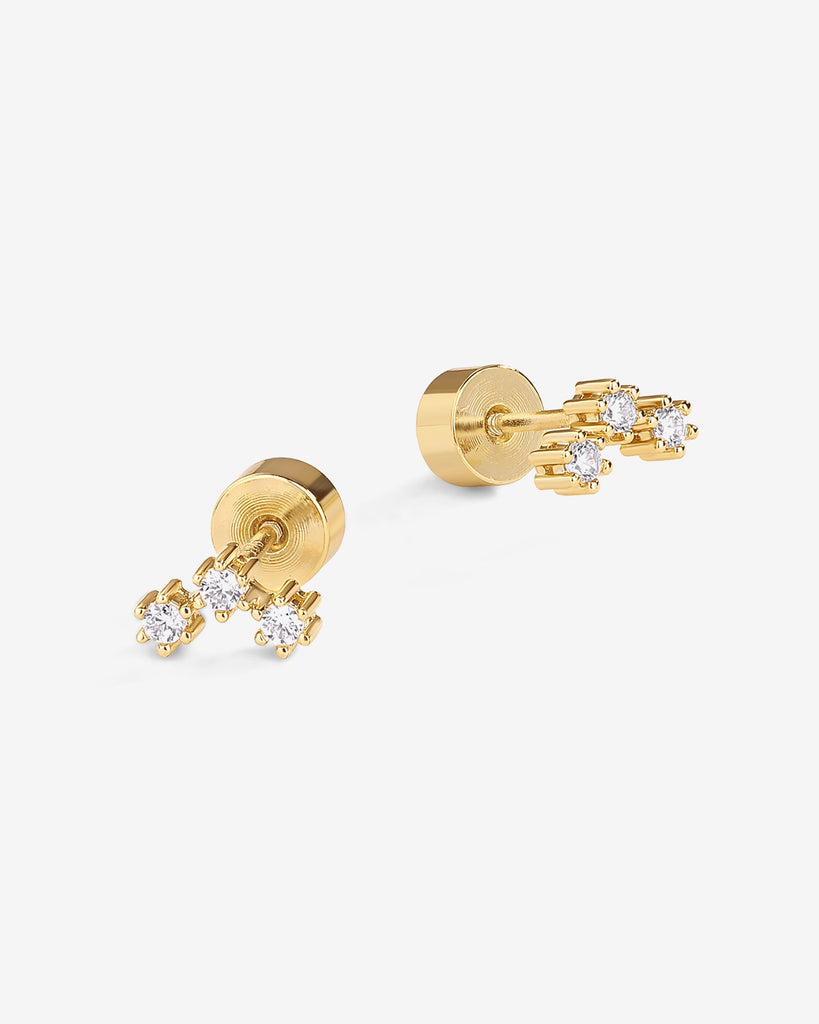 Cluster Starburst Screwbacks #Variant_Yellow Gold  