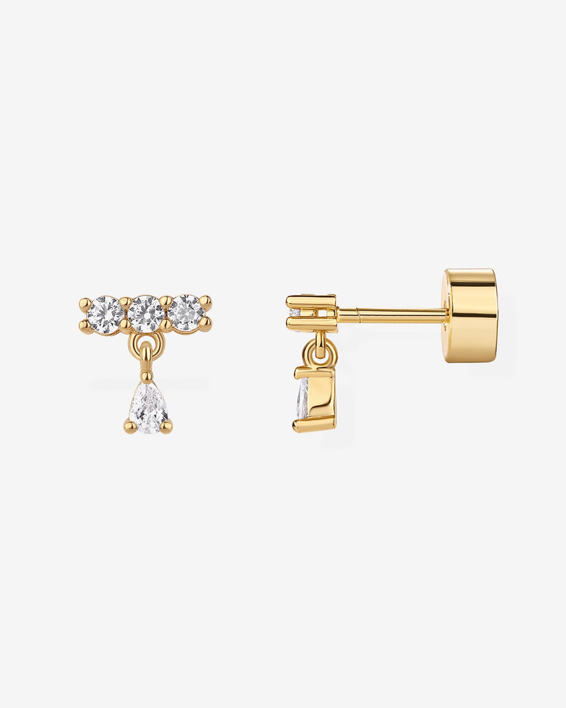 Mini Cluster Dangle Screwbacks #Variant_Yellow Gold  