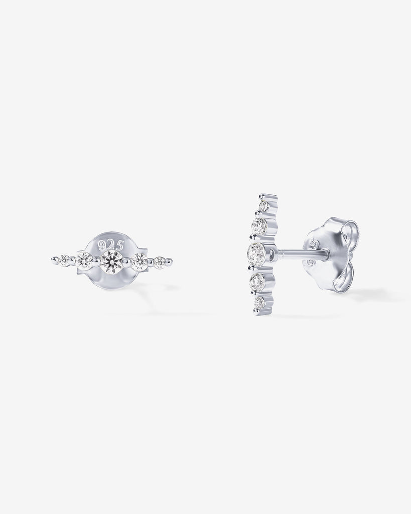 Minimalist Climber Studs #2406-E26_White Gold  