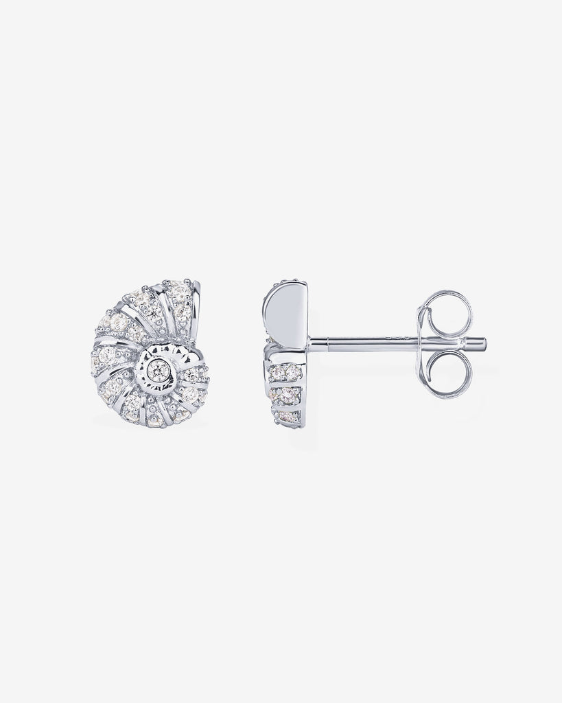 Nauti Shine Studs #Variant_White Gold  