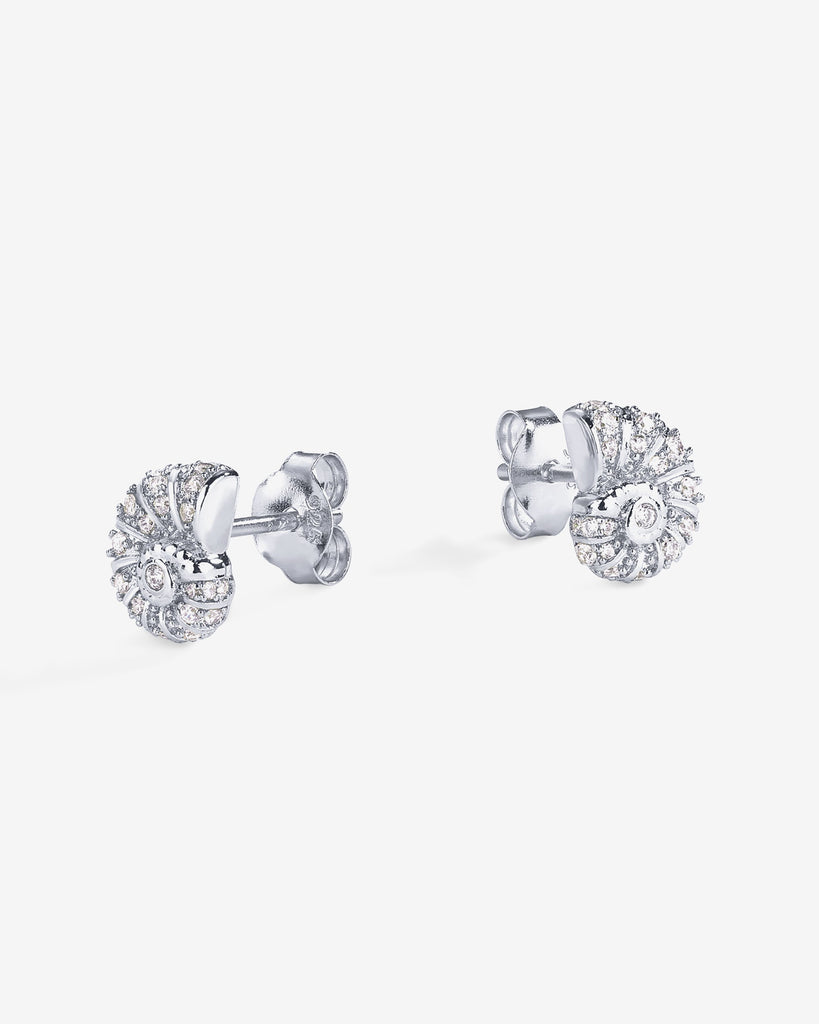Nauti Shine Studs #Variant_White Gold  