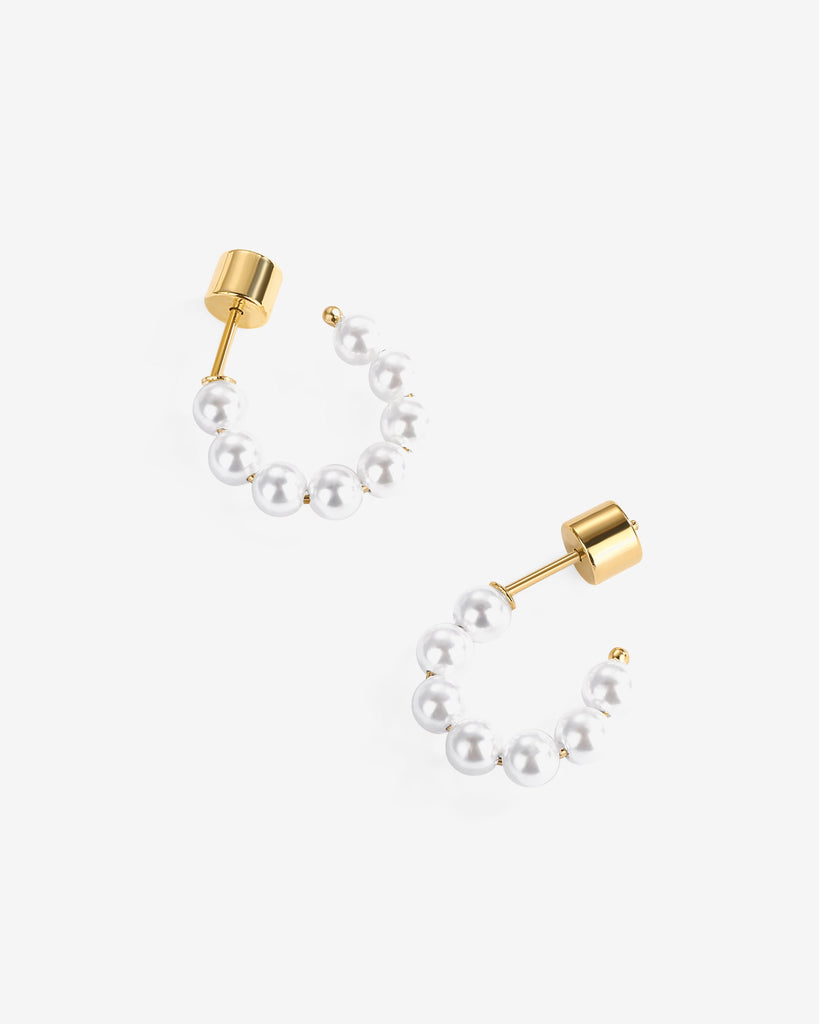 Timeless Pearl Hoops #Variant_Yellow Gold  