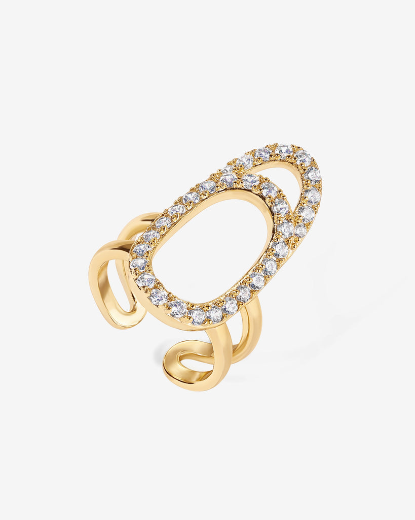 Manicure Nail Ring #2406-RN01_Yellow Gold  