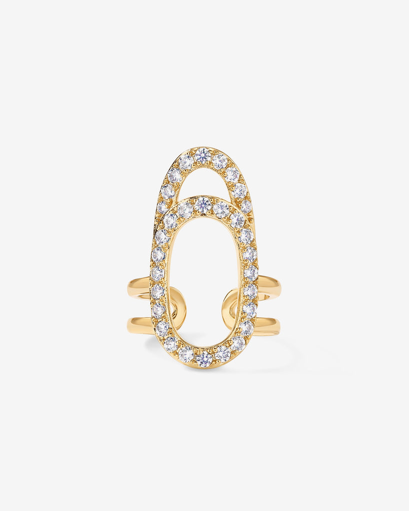 Manicure Nail Ring #2406-RN01_Yellow Gold  