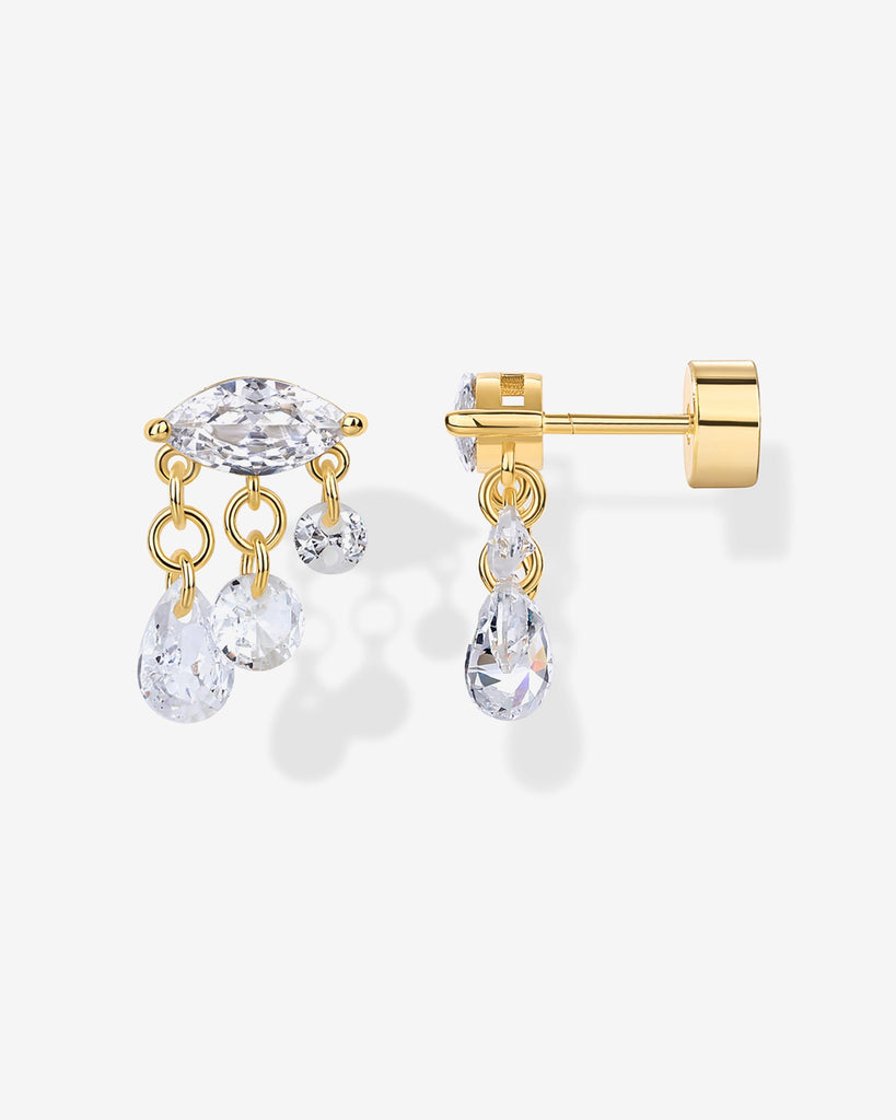 Crying Dangle Studs #Variant_Yellow Gold  