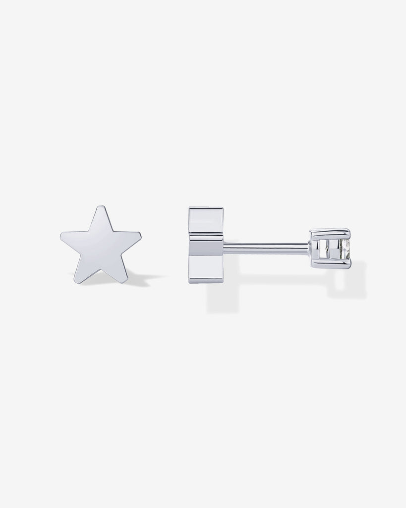 Two-Way Star Studs #Variant_White Gold  