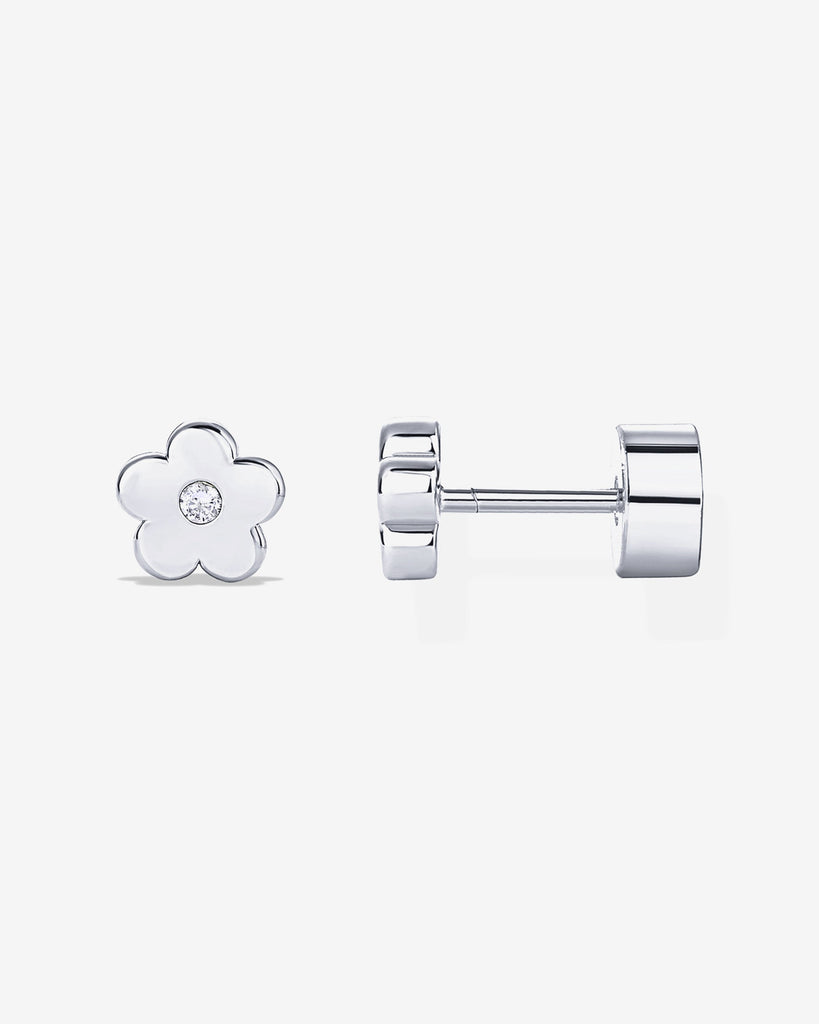 Mini Bloom Studs #Variant_White Gold  