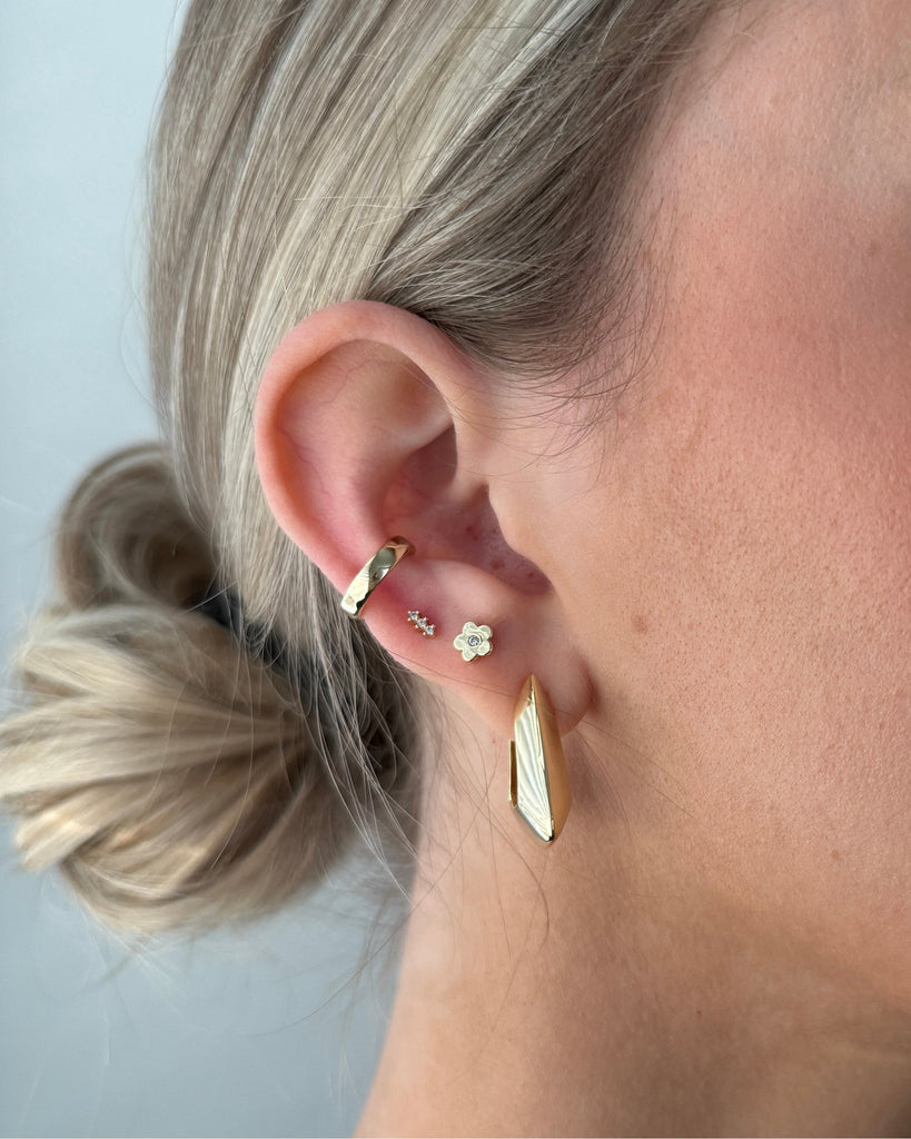 Mini Bloom Studs #Variant_Yellow Gold  