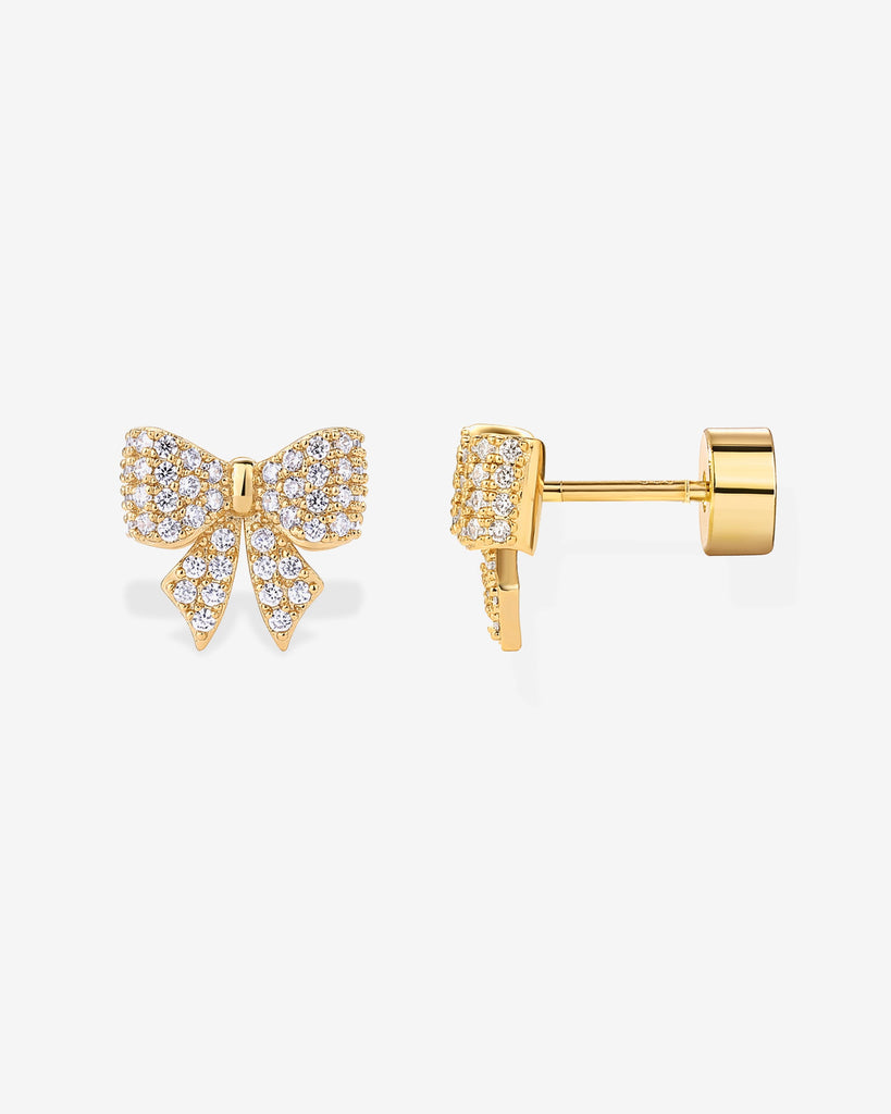 Coquette Bow Studs #Variant_Yellow Gold  