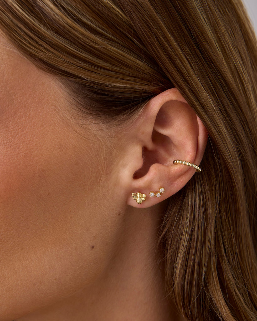 Buzz Studs #Variant_White Gold  