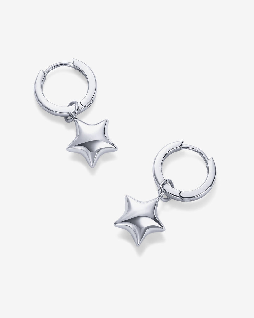 Starstruck Dangle Huggies #Variant_White Gold  