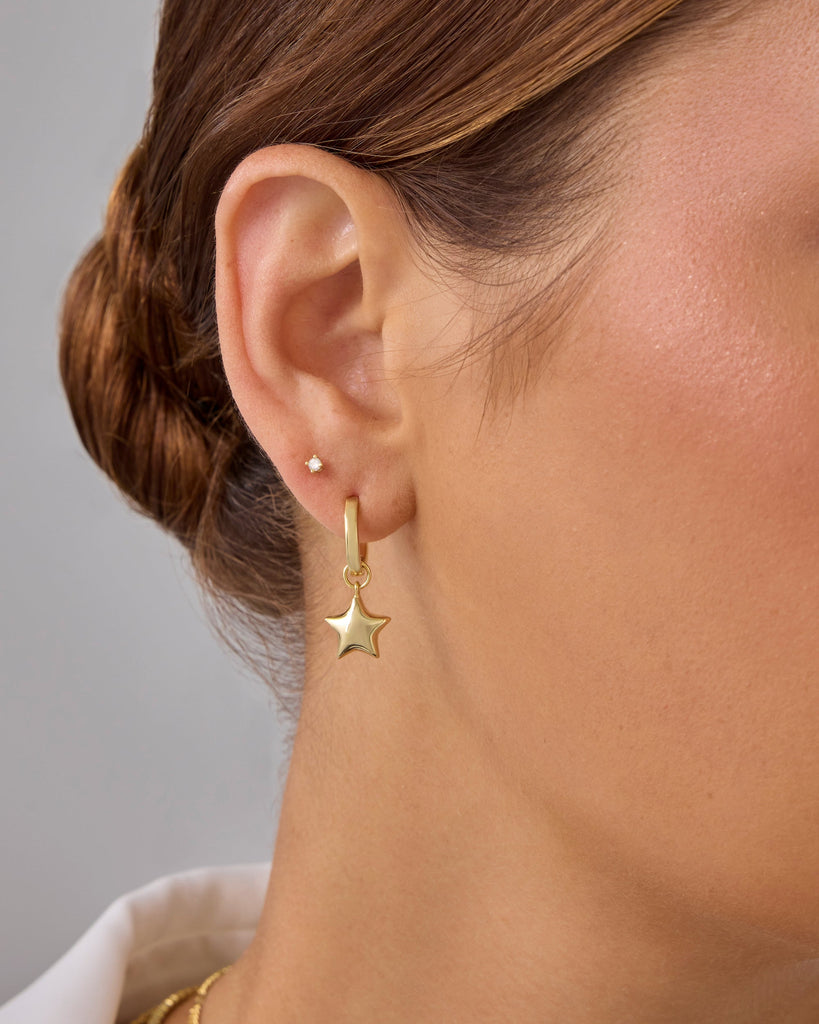Starstruck Dangle Huggies #Variant_Yellow Gold  
