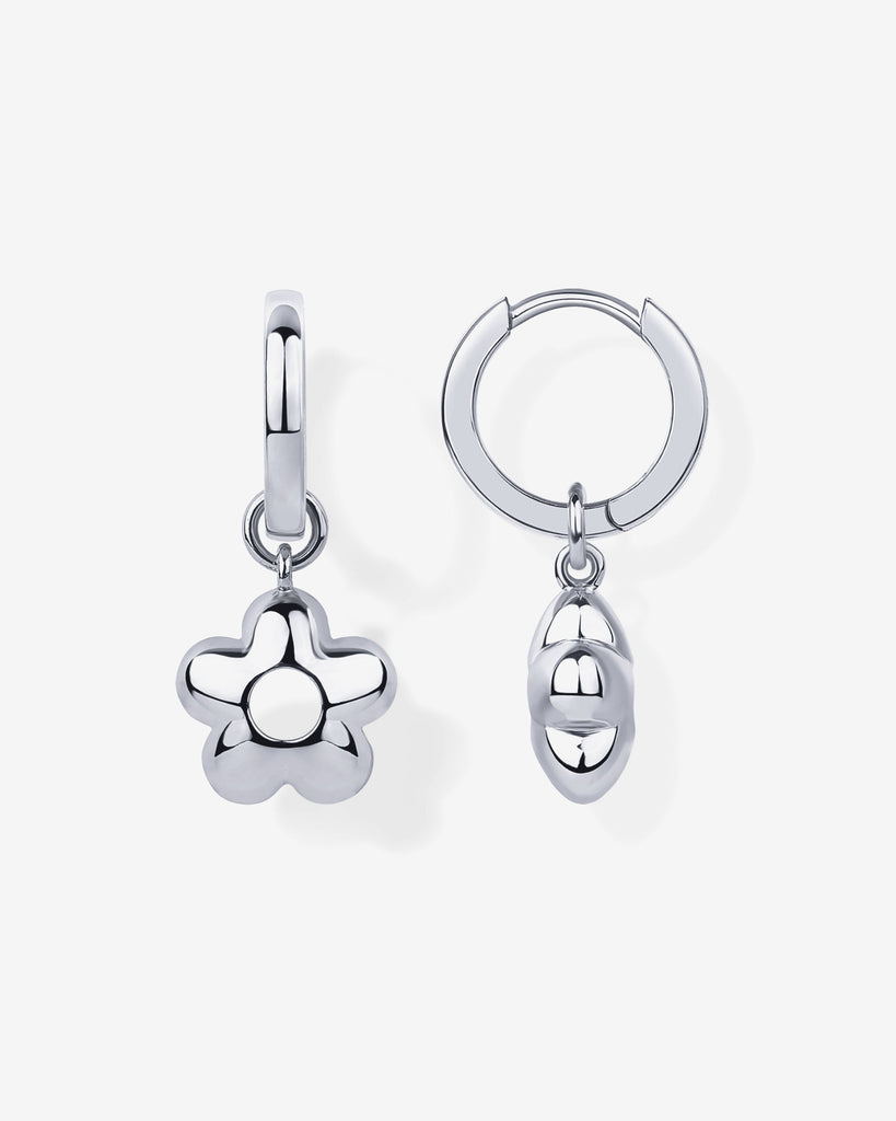 In Bloom Dangle Huggies #Variant_White Gold  