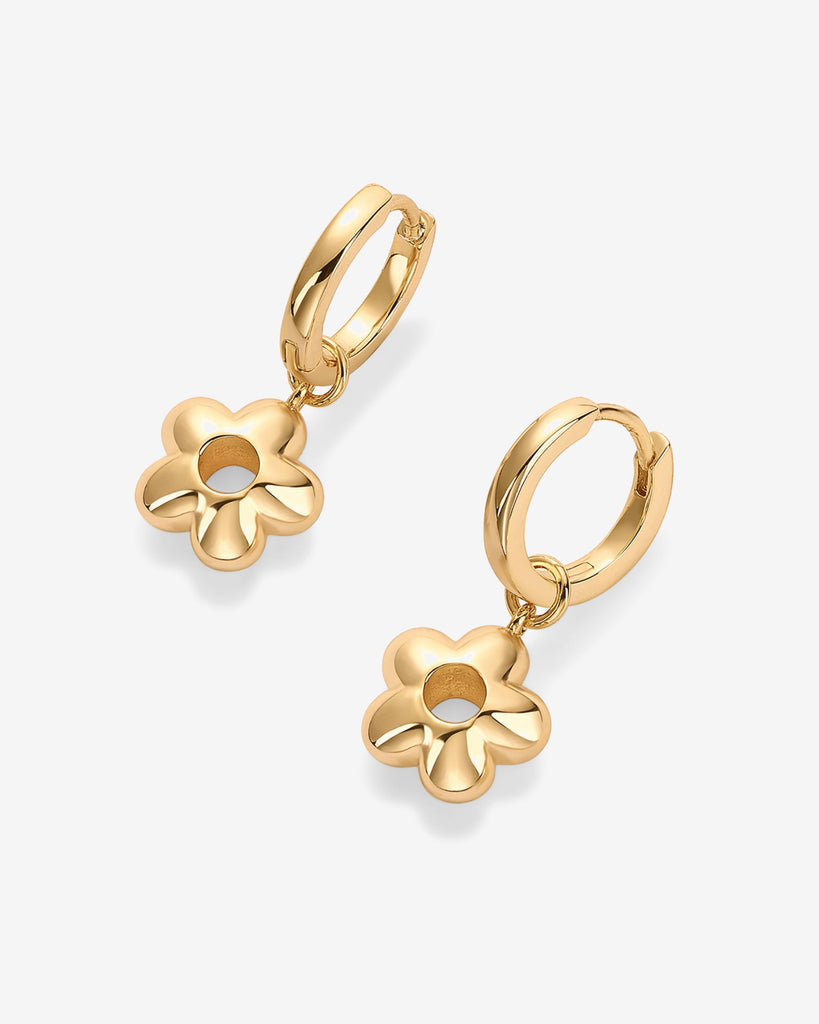 In Bloom Dangle Huggies #Variant_Yellow Gold  