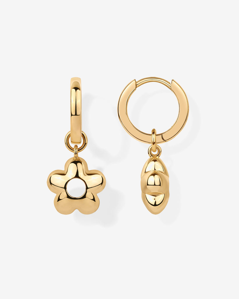 In Bloom Dangle Huggies #Variant_Yellow Gold  
