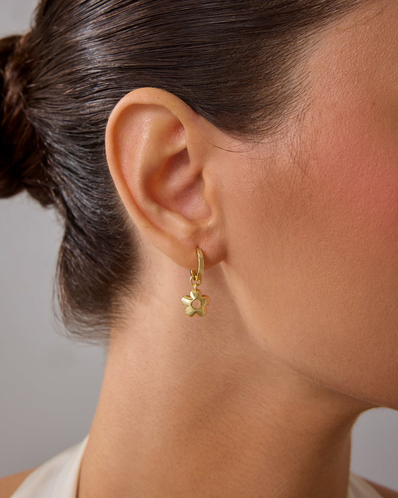 In Bloom Dangle Huggies #Variant_White Gold  
