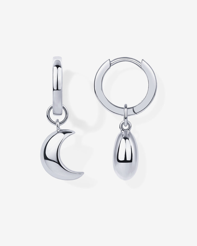 Moonshot Dangle Huggies #Variant_White Gold  