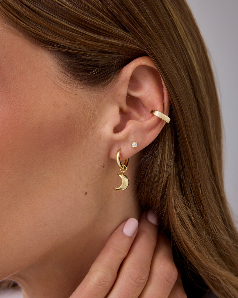 Moonshot Dangle Huggies #Variant_Yellow Gold  