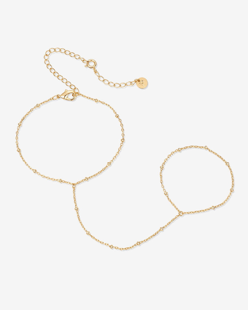 Stay Gold Beaded Hand Chain #Variant_Yellow Gold  