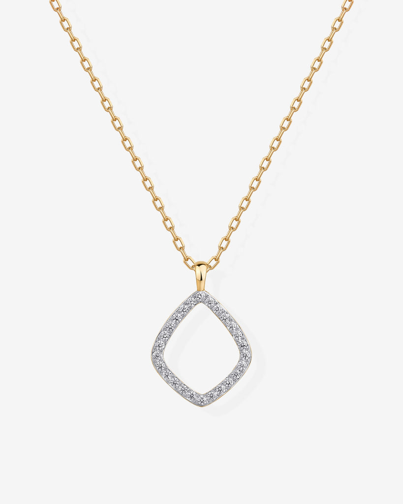 Geo Dangle Necklace #Variant_Yellow Gold  