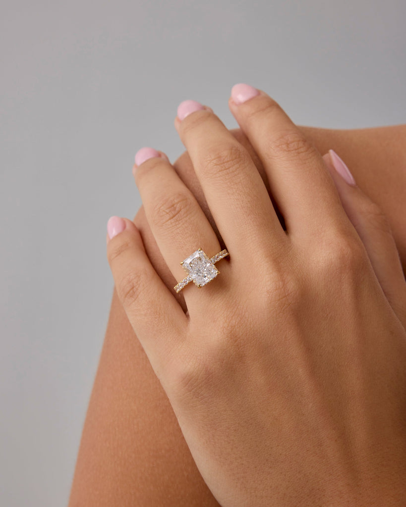 Say 'I Do' Radiant Cut Ring #Variant_White Gold  
