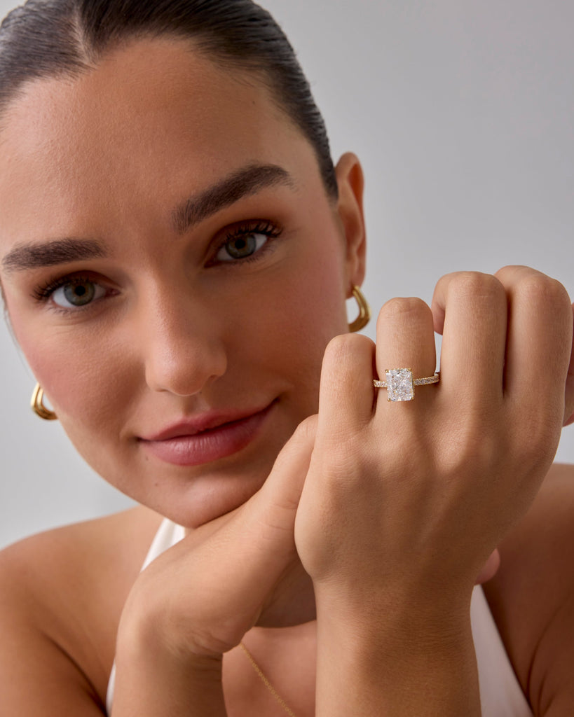 Say 'I Do' Radiant Cut Ring #Variant_White Gold  