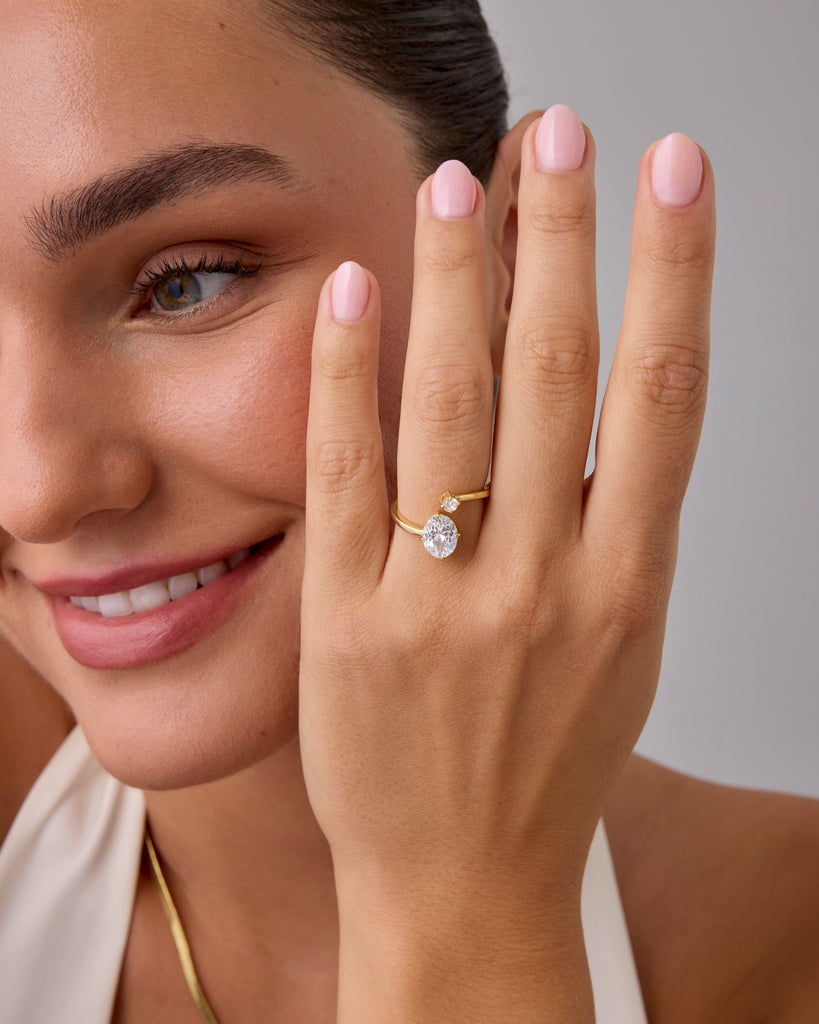 Toi Et Moi Oval Ring #Variant_White Gold  