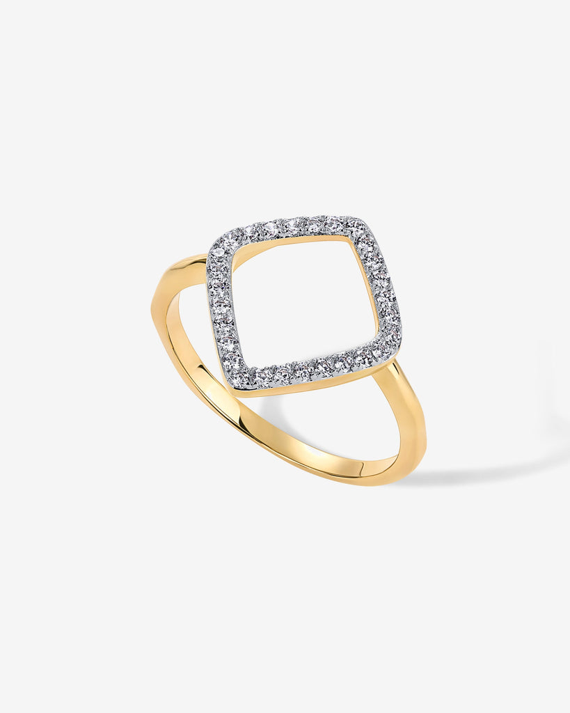 Geo Diamond Ring #Variant_Yellow Gold  